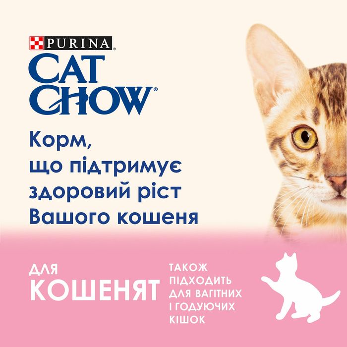 Вологий корм для кошенят Cat Chow Kitten 85 г (індичка та цукіні) - masterzoo.ua
