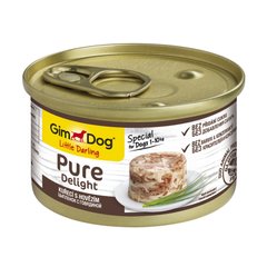 Влажный корм для собак GimDog LD Pure Delight 85 г (курица и говядина) - masterzoo.ua
