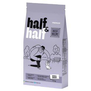 Сухой корм для собак Half&Half Small Breed 12 кг - говядина - masterzoo.ua