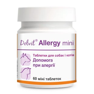 Таблетки для собак и кошек Dolfos Dolvit Allergy mini 60 шт - masterzoo.ua