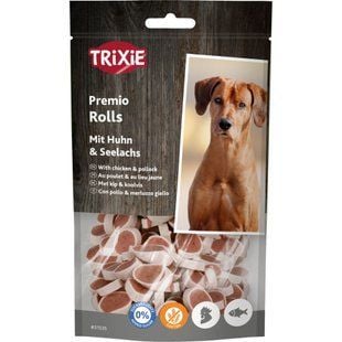 Ласощі для собак Trixie Premio Rolls 75 г - курка та минтай - masterzoo.ua