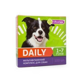 Vitomax Daily вітаміни для собак 1-7 років 100 шт - masterzoo.ua
