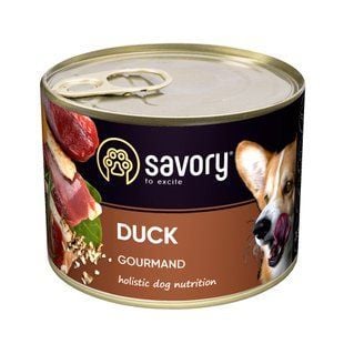 Влажный корм для собак Savory Adult 200 г - утка - masterzoo.ua