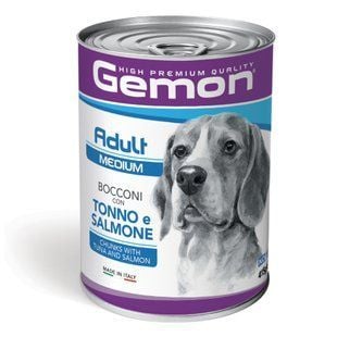 Вологий корм для собак Gemon Medium Breeds Adult 415 г - тунець та лосось - masterzoo.ua