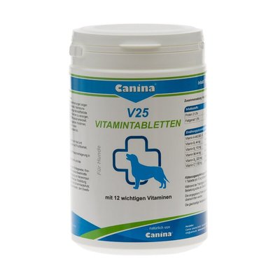Вітаміни для собак Canina «V25» 210 таблеток, 700 г (мультивітамін) - masterzoo.ua