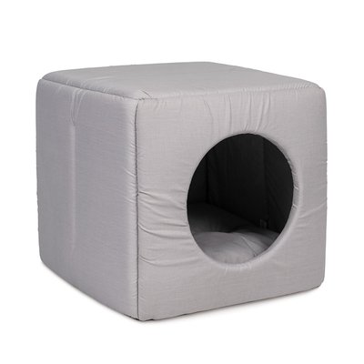 Домик Природа «Cube» 40 см / 40 см / 37 см (серый) - cts - masterzoo.ua