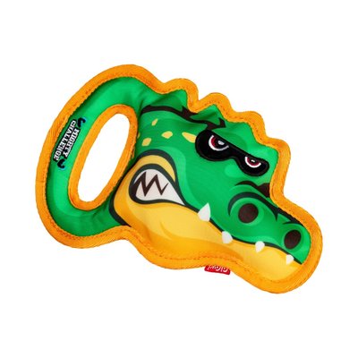 Игрушка для собак GiGwi Mighty Challenge Крокодил с пищалкой M | 25 см - masterzoo.ua