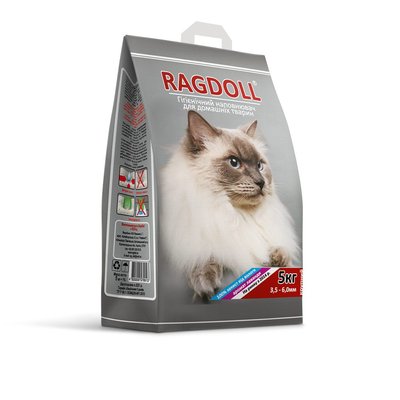 Наповнювач туалету для котів Ragdoll із запахом лаванди великий, 5 кг (бентонітовий) - masterzoo.ua