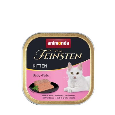 Вологий корм для котів Animonda Vom Feinsten Kitten Baby-Paté Бебі-пате для кошенят | 100 г (птиця) - masterzoo.ua