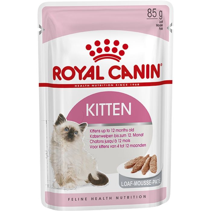 Вологий корм для кошенят Royal Canin Kitten Loaf pouch 9+3 шт х 85 г - masterzoo.ua