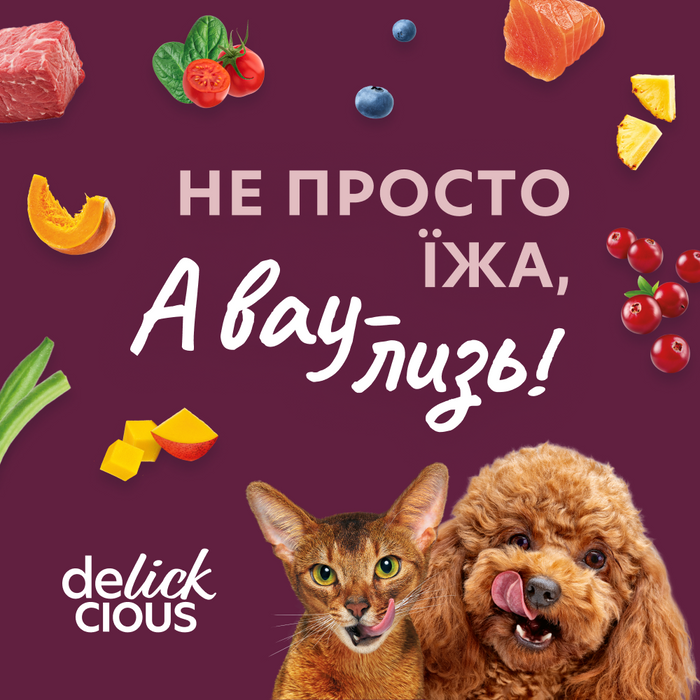 Ласощі для собак Delickcious Creamy Snack 60 г - яловичина, сир та спаржа - masterzoo.ua