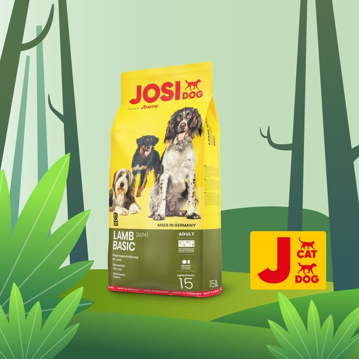 Сухий корм для собак Josera JosiDog Lamb Basic Adult 15 кг - ягня - masterzoo.ua