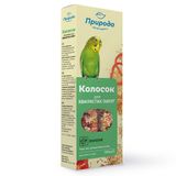Лакомство для волнистых попугаев Природа «Колосок» 140 г / 2 шт. (овощи)