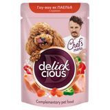Вологий корм для собак Delickcious Chef's Menu 85 г - курка - masterzoo.ua