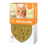 Капли на холку для котов Elanco Bayer Advocate до 4 кг, 1 пипетка