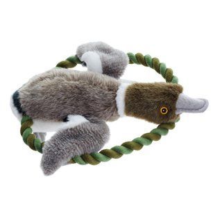 Іграшка для собак Hunter Качка, з канатом 27 см - masterzoo.ua