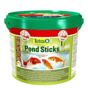 Сухий корм для ставкових риб Tetra в паличках &laquo;Pond Sticks&raquo; 10 л + 2 л (для всіх ставкових риб) - masterzoo.ua