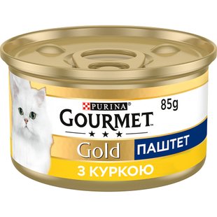 Влажный корм для кошек Gourmet Gold Pate Chicken 85 г (курица) - masterzoo.ua