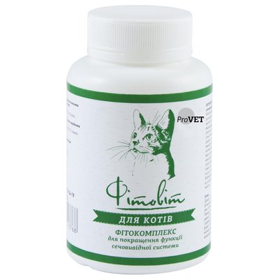 Фитокомплекс для кошек ProVET «Фитовит» 100 таблеток, 72 г (для поддержания мочевыделительной системы) - masterzoo.ua