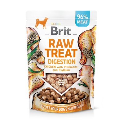 Ласощі для собак Brit Raw Treat Digestion Freeze-dried 40 г - курка - masterzoo.ua