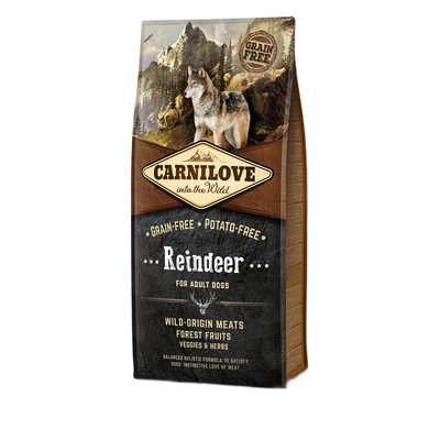 Сухий корм для дорослих собак всіх порід Carnilove Raindeer 12 кг (оленина та кабан) - masterzoo.ua