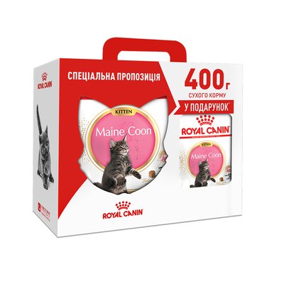 Сухой корм для котят породы мейн-кун Royal Canin Kitten Maine Coon 2 кг + 400 г (домашняя птица) - masterzoo.ua