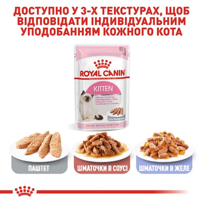 Влажный корм для котят Royal Canin Kitten Loaf 85 г (домашняя птица) - masterzoo.ua