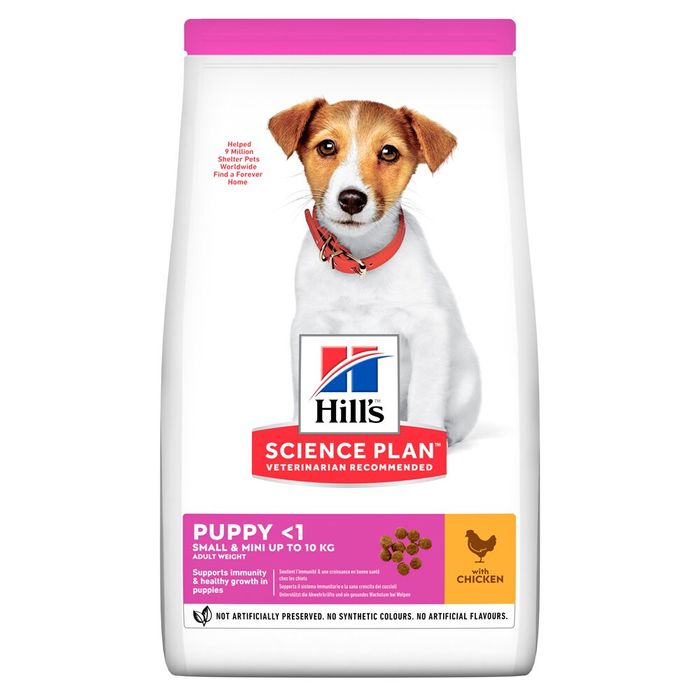 Сухой корм для собак Hill’s Science Plan Puppy Smal & Mini 1,5 кг - курица - masterzoo.ua