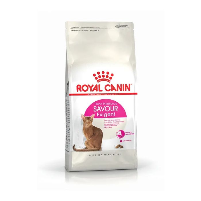 Набор сухого и влажного корма для кошек Royal Canin Exigent Savour 2 кг + 12 шт х 85 г pouch + лабиринт в подарок - masterzoo.ua