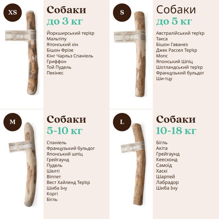 HealthyDoggo Olive Wood игрушка для собак XS - коричневый - masterzoo.ua
