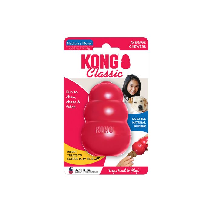 Игрушка для собак груша-кормушка Kong Classic 8,9 см M - masterzoo.ua
