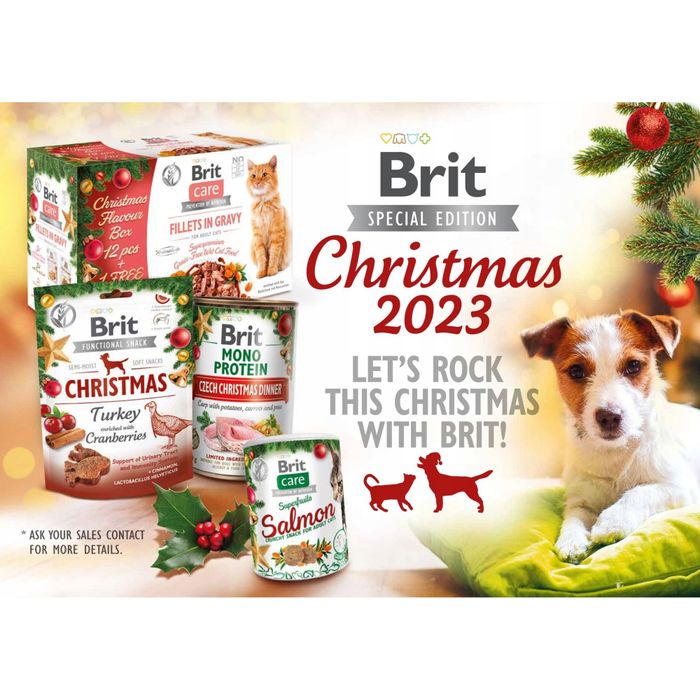 Набір вологого корму для котів Brit Care Christmas Multipack pouch 85 г / 13 шт - masterzoo.ua