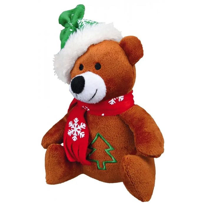 Рождественская игрушка для собак Trixie Санта Клаус, Лось, Мишка 20 см, 1шт (плюш) - masterzoo.ua
