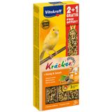 Ласощі для канарок Vitakraft «Kracker Original + Honey & Sesame» 81 г / 3 шт. (мед та кунжут)