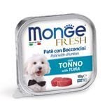 Влажный корм для собак Monge Fresh 100 г - тунец - masterzoo.ua