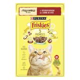 Влажный корм пауч для кошек Friskies pouch, 85г (говядина)