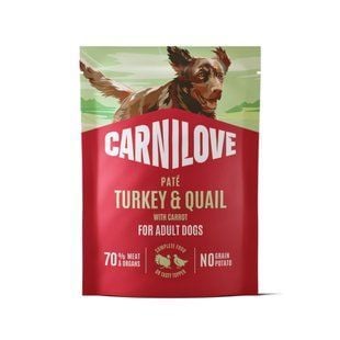 Вологий корм для собак Carnilove Adult Pate 300 г - індичка, перепілка та морква - masterzoo.ua