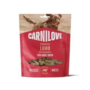 Ласощі для собак Carnilove Crunchy Snack Adult 200 г - ягня та журавлина - masterzoo.ua