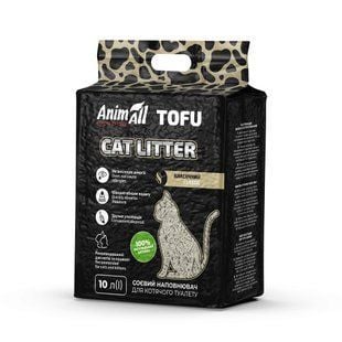 Наповнювач cоєвий для котячого туалету AnimAll Tofu 10 л - класичний - masterzoo.ua
