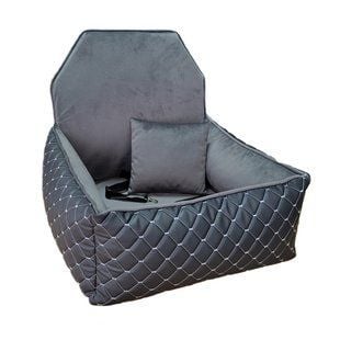 Автокрісло для собак Pet Fun 59х60х50 см - темно-сірий - masterzoo.ua