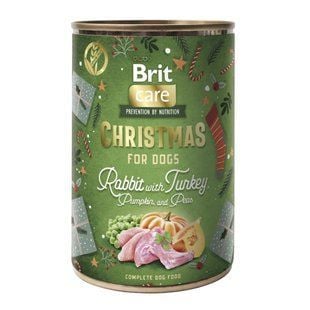 Вологий корм для собак Brit Mono Protein Christmas 400 г - кролик - masterzoo.ua