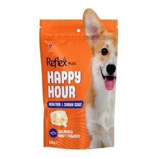 Ласощі для собак Reflex Plus Happy Hour Healthy & Shiny Coat 60 г - лосось - masterzoo.ua