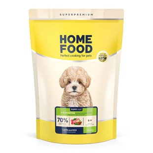 Сухой корм для щенков Home Food Hypoallergenic Mini Puppy 1,6 кг - баранина с рисом - masterzoo.ua