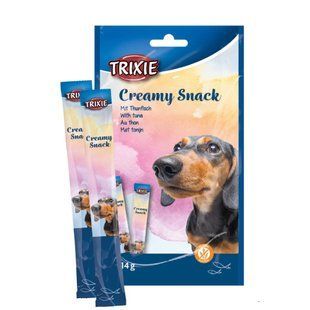 Лакомство для собак Trixie Creamy Snack 5 шт х 14 г - тунец - masterzoo.ua