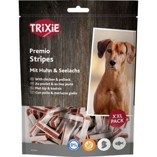 Ласощі для собак Trixie Premio Stripes 300 г - курка та минтай - masterzoo.ua