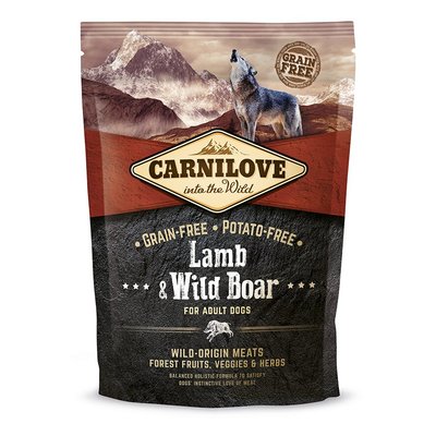 Сухий корм для дорослих собак всіх порід Carnilove Lamb & Wild Boar 1,5 кг (ягня та кабан) - masterzoo.ua