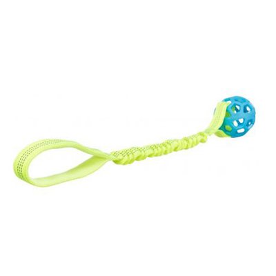 Іграшка для собак Trixie «Bungee Tugger» з м'ячем, 7 / 48 см (текстиль) - masterzoo.ua