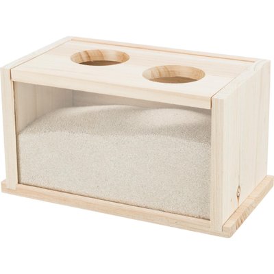 Песочная ванна для грызунов Trixie 22 × 12 × 12 см (дерево) - masterzoo.ua