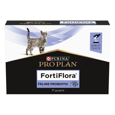 Пробиотик для котов ProPlan Fortiflora поддержка микрофлоры желудочно-кишечного тракта, 7 шт х 1г - masterzoo.ua