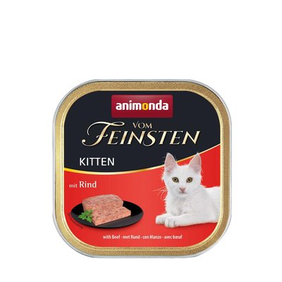 Вологий корм для котів Animonda Vom Feinsten Kitten with Beef з яловичиною для кошенят | 100 г (яловичина) - masterzoo.ua
